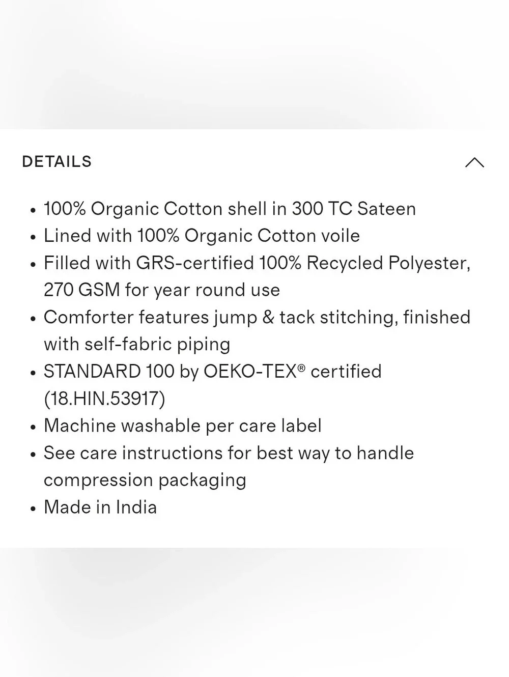 NWT! Quince Organic Cotton Stone Sateen Comforter! King/ Cal King! (870)